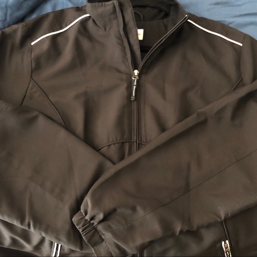 Cutter & Buck WindTec Full Zip Black Windbreaker